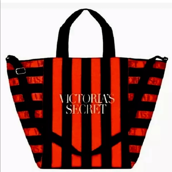 Victoria's Secret Handbags - Victoria’s Secret Striped Weekender Duffel Bag